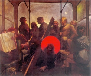 Kunst Gemälde Himmelsleiter
